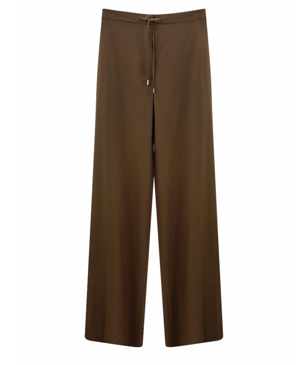 MAX MARA STUDIO Коричневые брюки широкие, фото 1