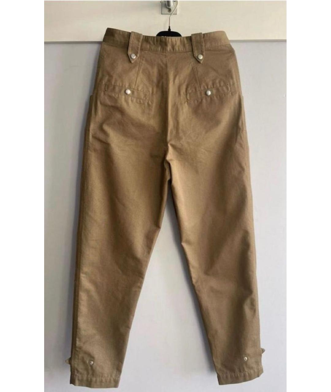 ISABEL MARANT ETOILE Коричневые хлопковые брюки широкие, фото 3