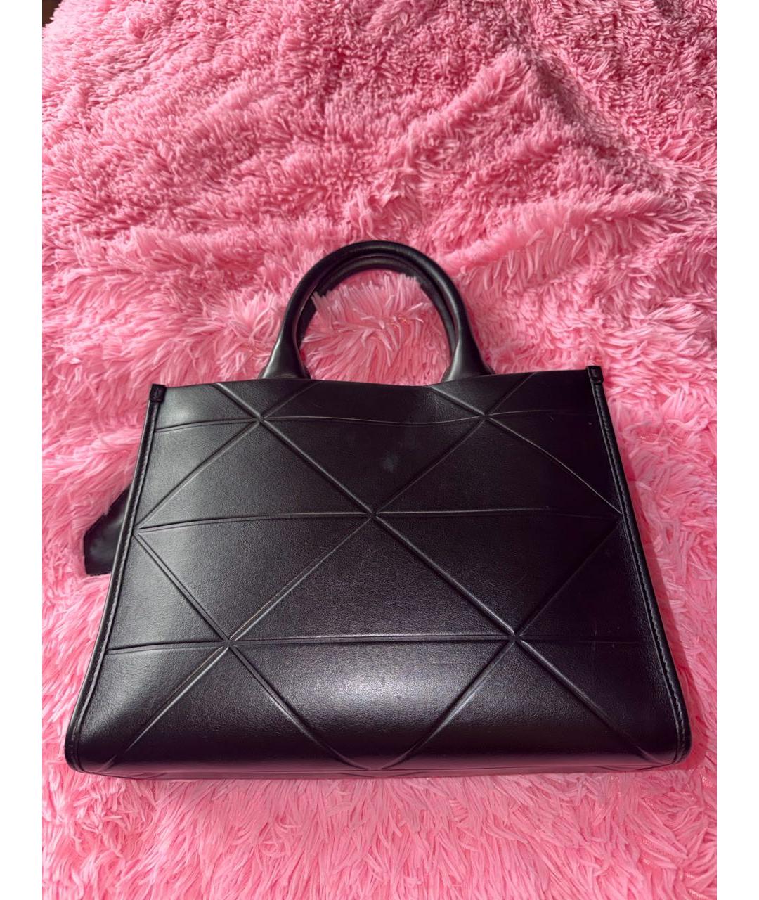 PRADA Черная кожаная сумка тоут, фото 3