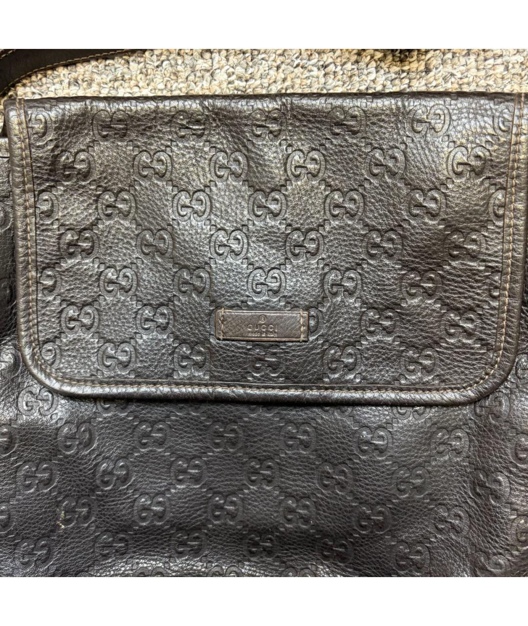 GUCCI Черная кожаная сумка на плечо, фото 2