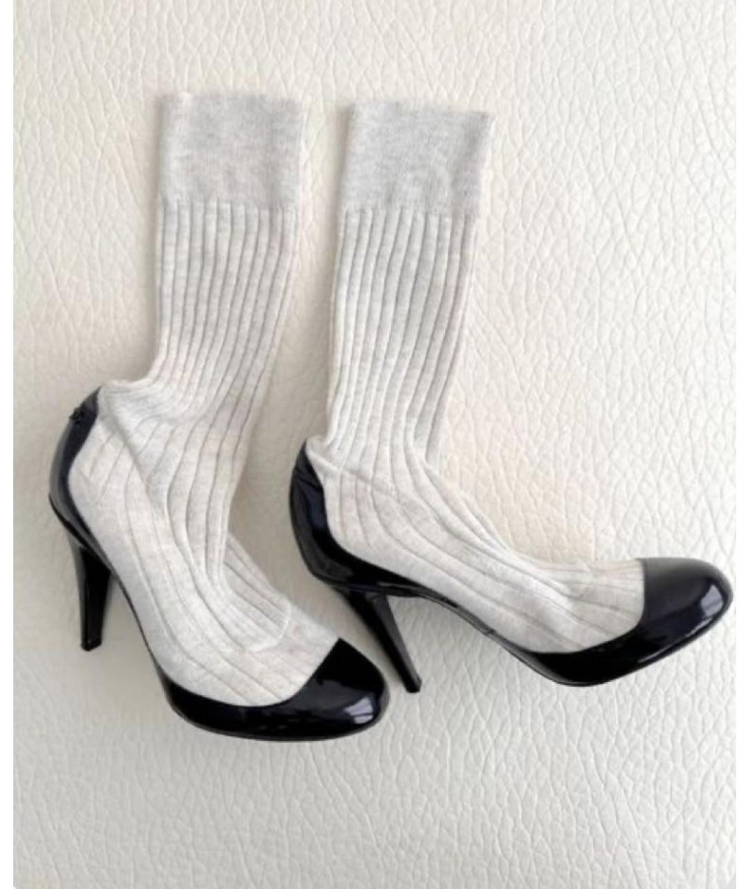 CHANEL Черные туфли из лакированной кожи, фото 7