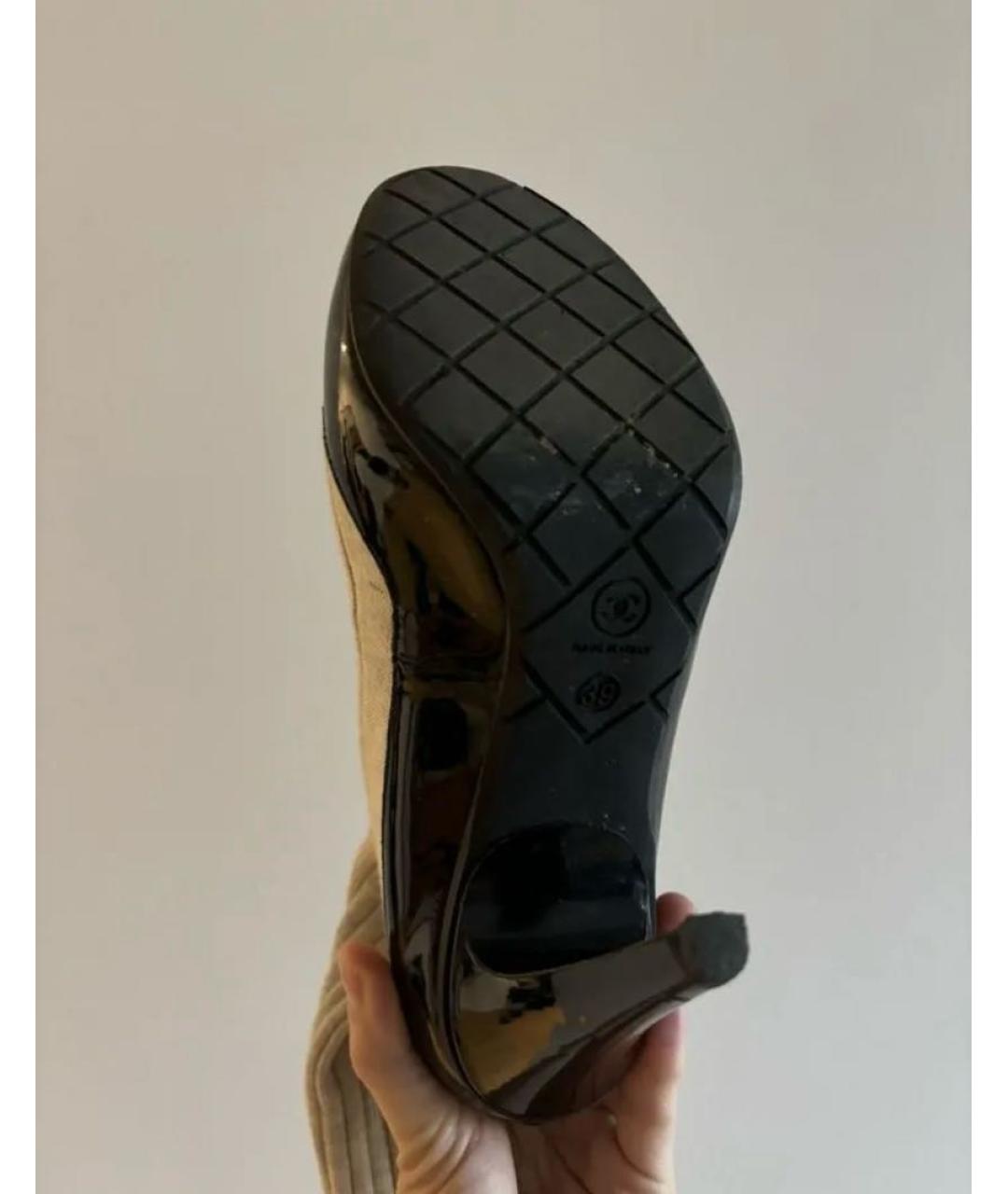 CHANEL Черные туфли из лакированной кожи, фото 6