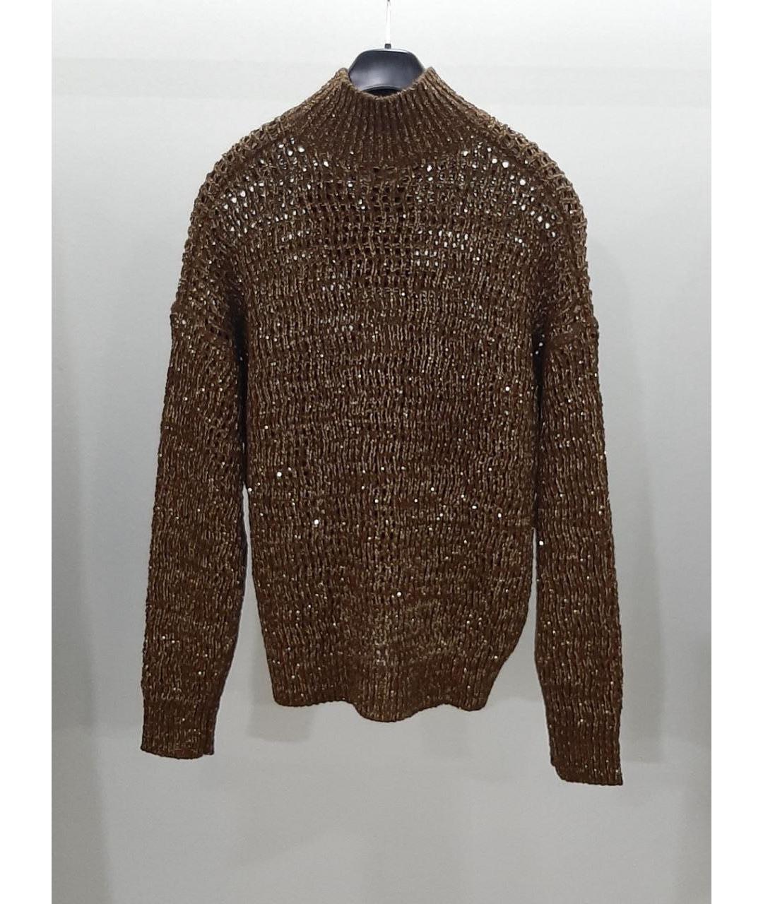 MAX MARA STUDIO Коричневый джемпер / свитер, фото 2