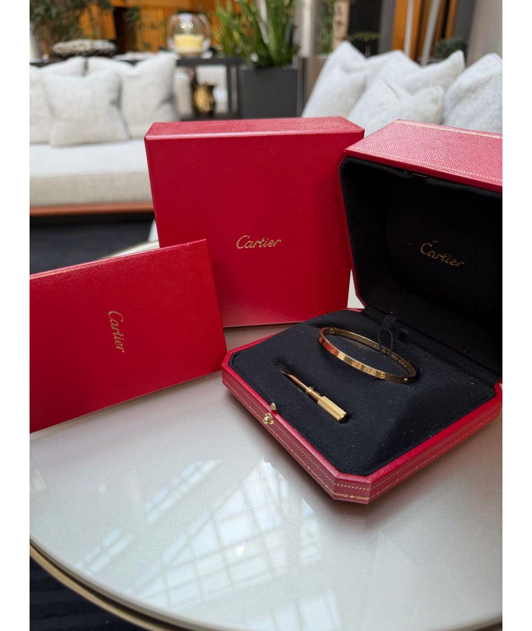 CARTIER Золотой браслет из желтого золота, фото 5