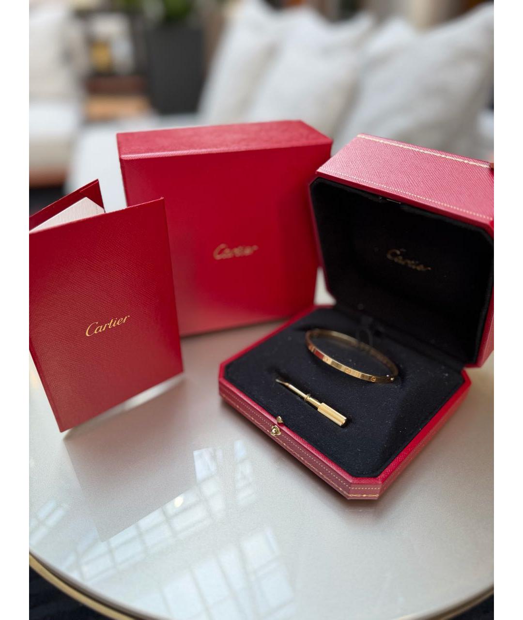 CARTIER Золотой браслет из желтого золота, фото 3