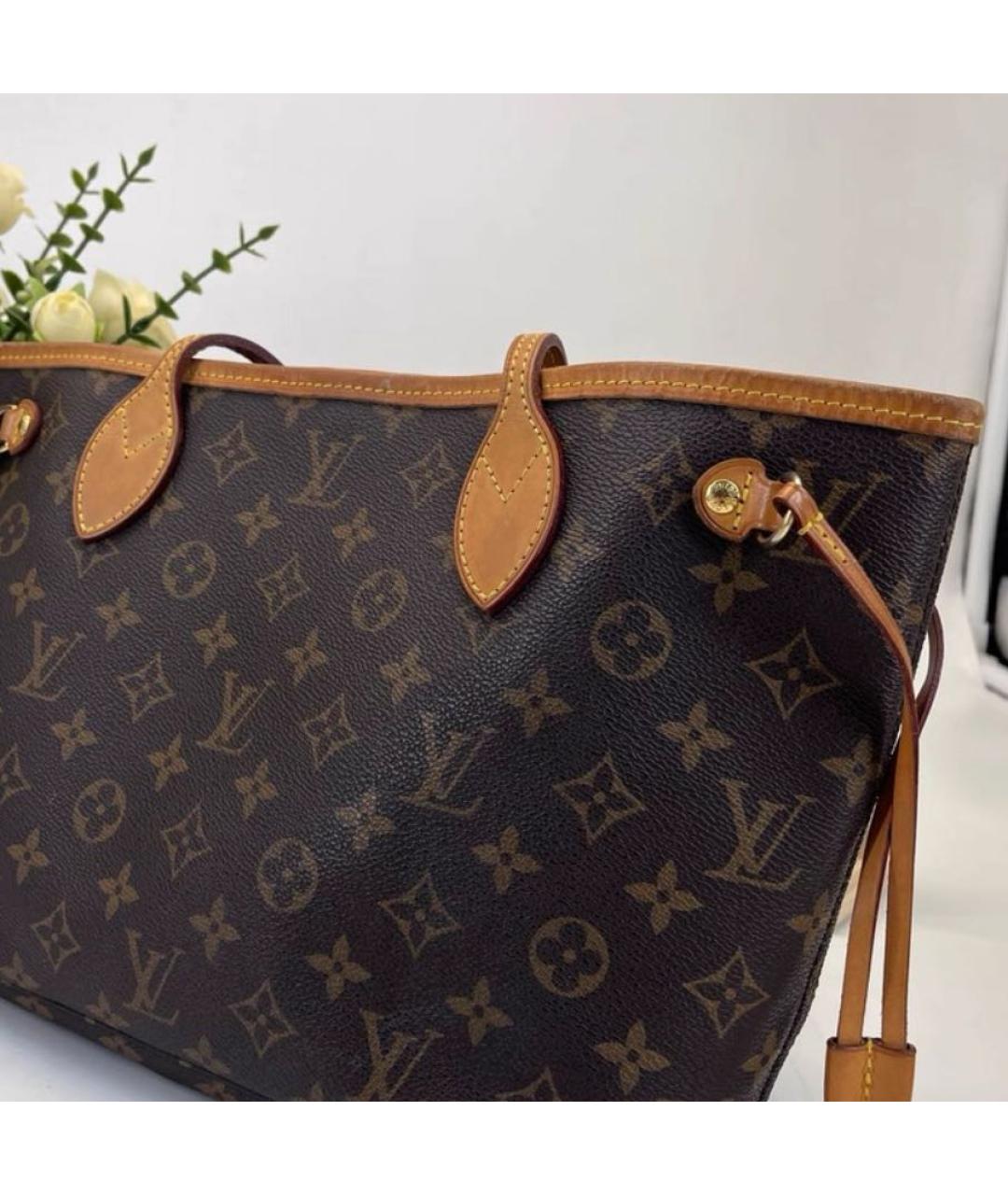 LOUIS VUITTON Коричневая сумка тоут, фото 5