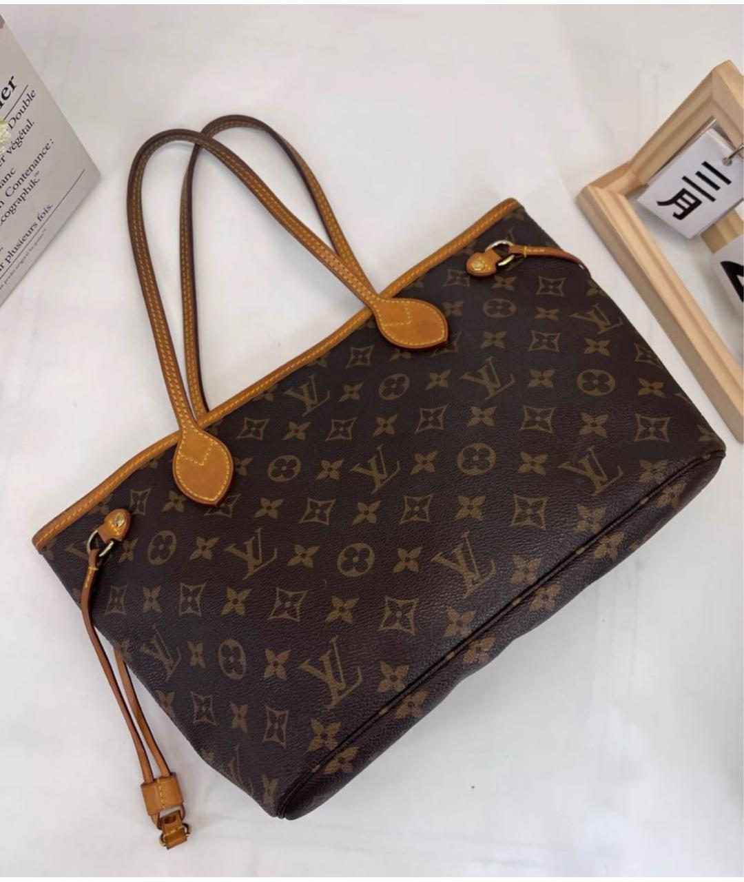 LOUIS VUITTON Коричневая сумка тоут, фото 4