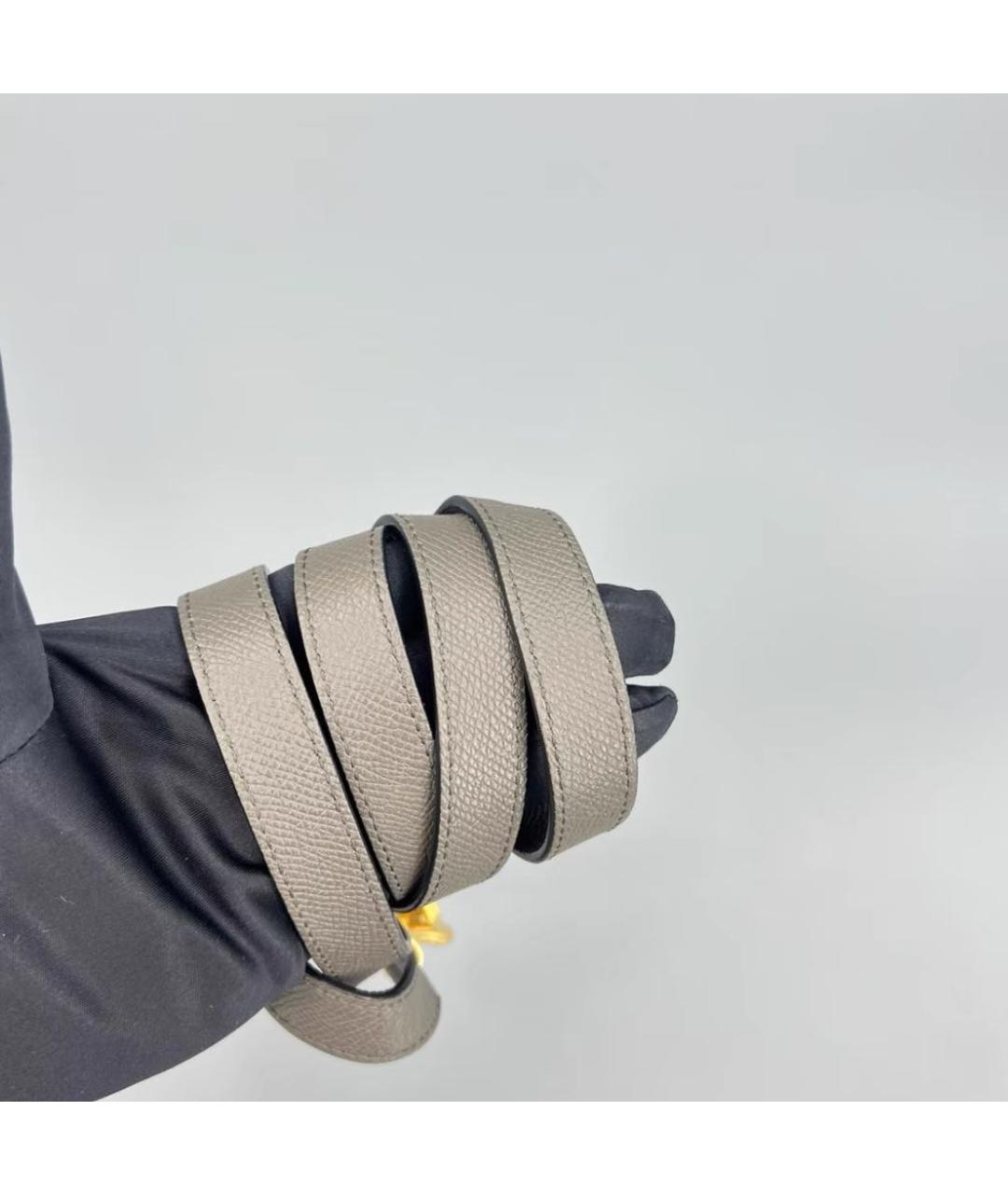 CELINE Серая кожаная сумка через плечо, фото 7