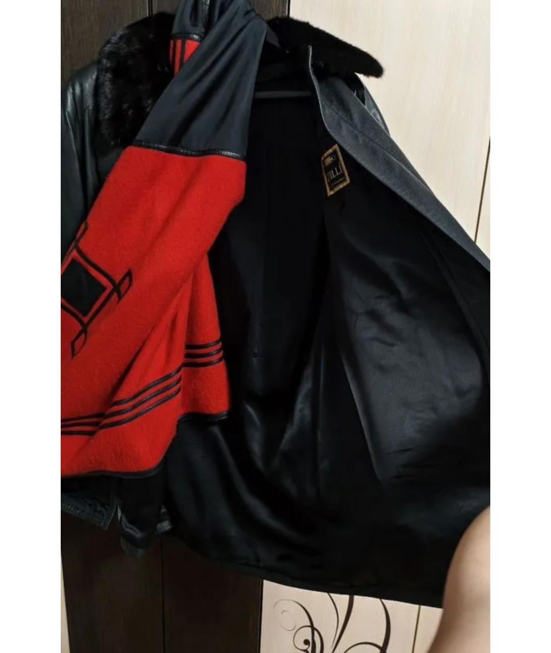 ZILLI Черная кожаная куртка, фото 4