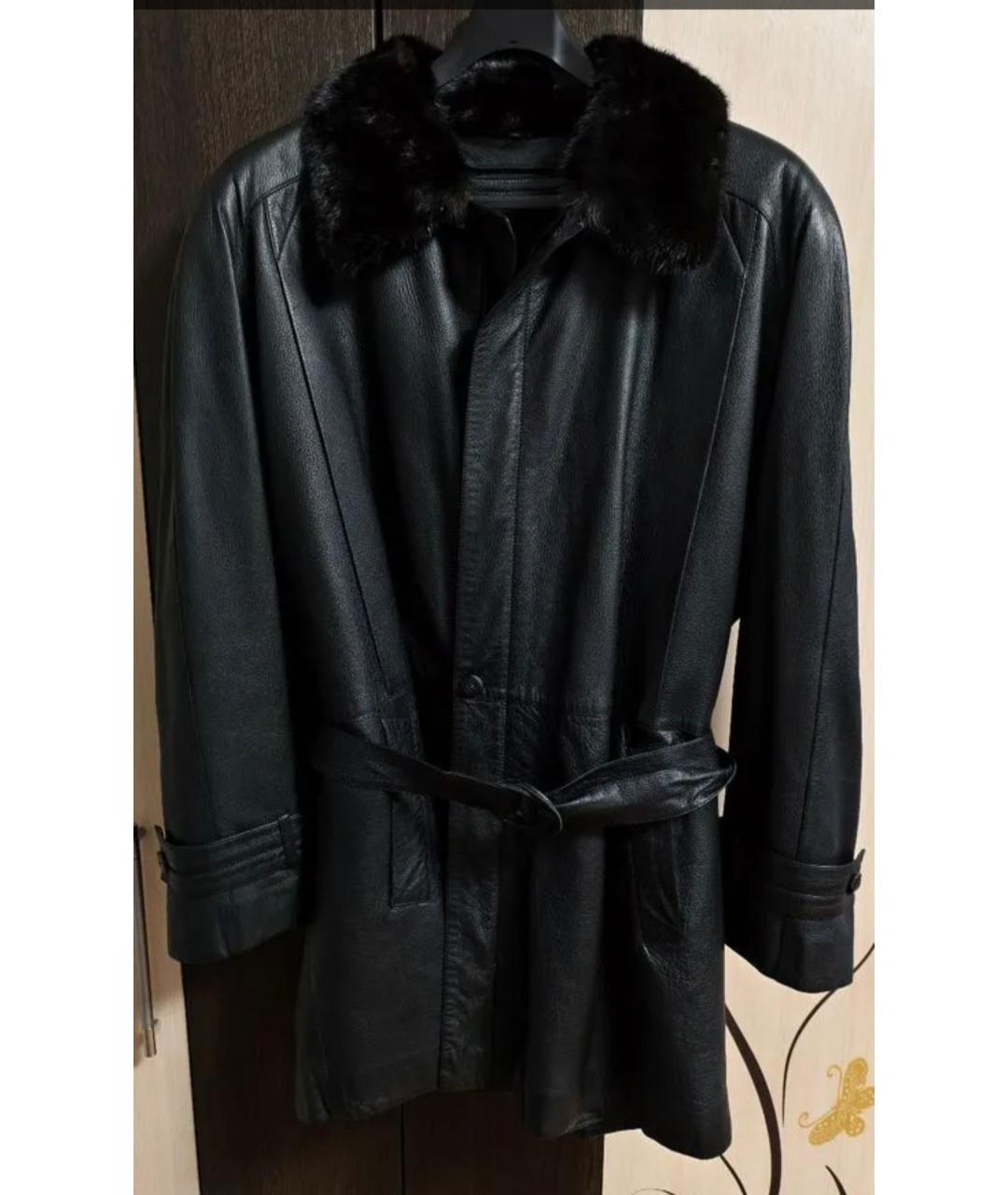 ZILLI Черная кожаная куртка, фото 7