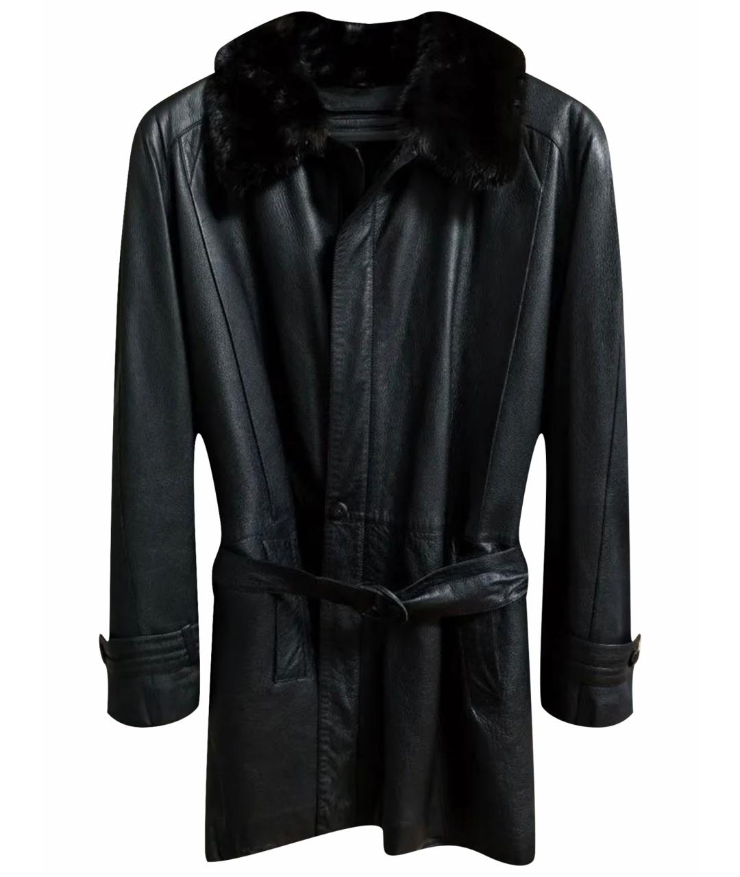 ZILLI Черная кожаная куртка, фото 1