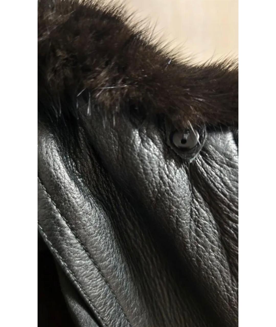 ZILLI Черная кожаная куртка, фото 3