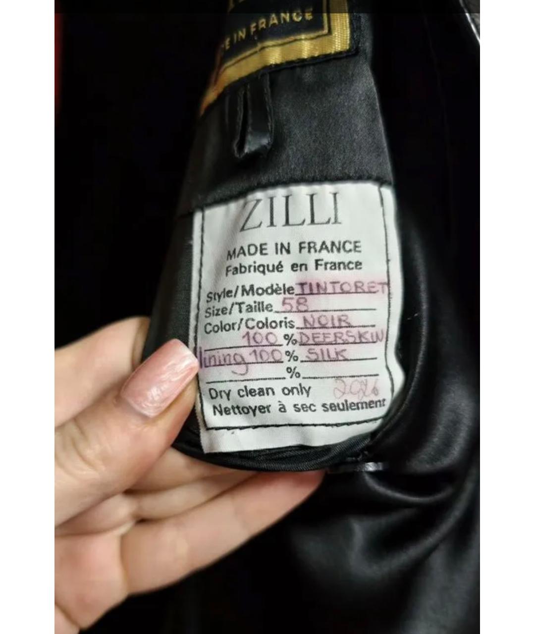 ZILLI Черная кожаная куртка, фото 6