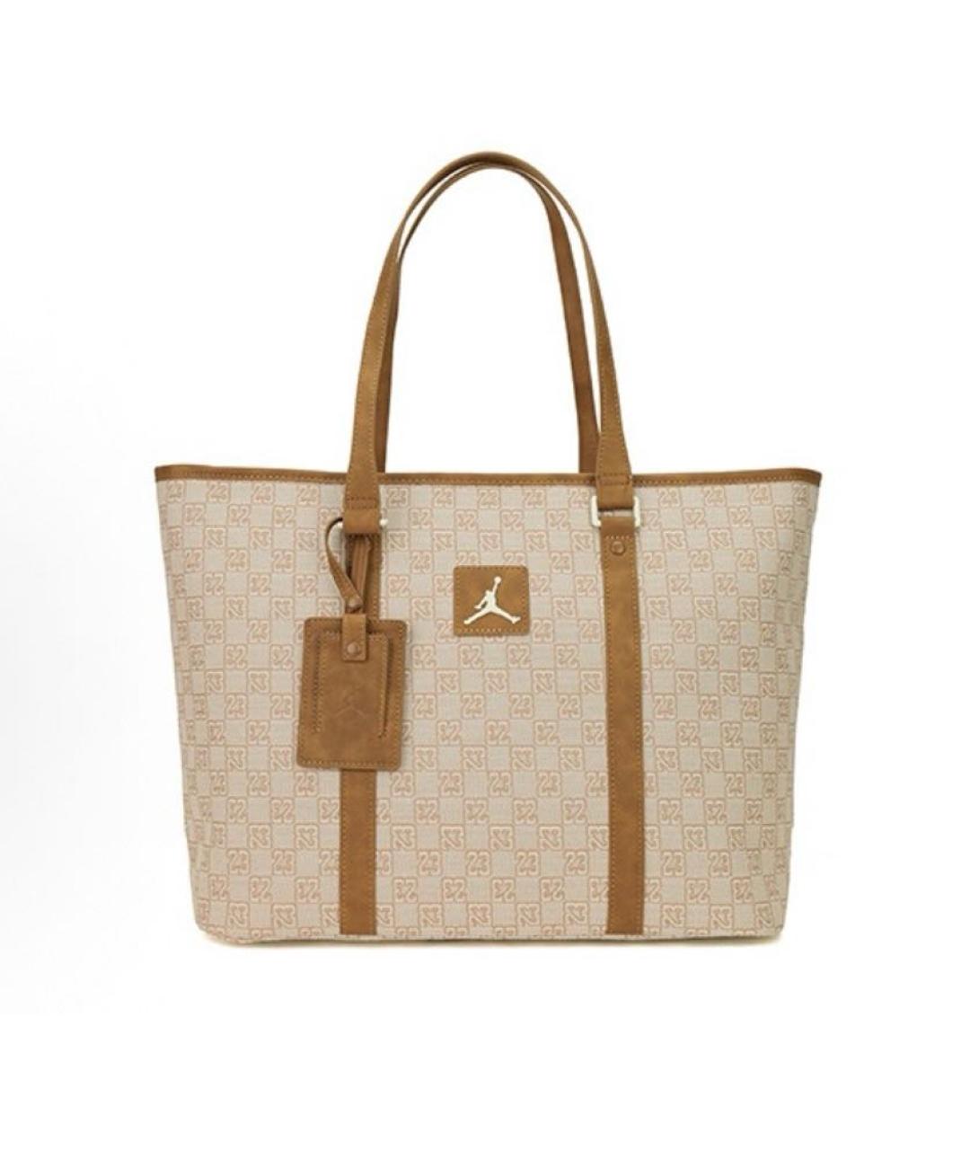 JORDAN Бежевая сумка тоут, фото 3