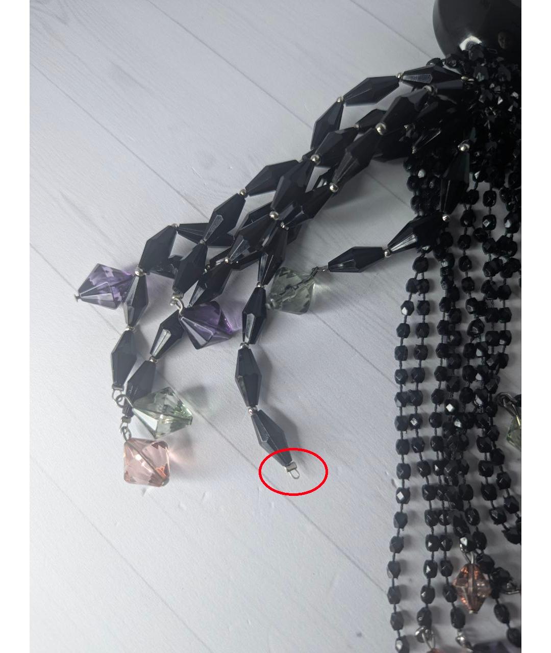 GIORGIO ARMANI Черное колье из бисера, фото 5