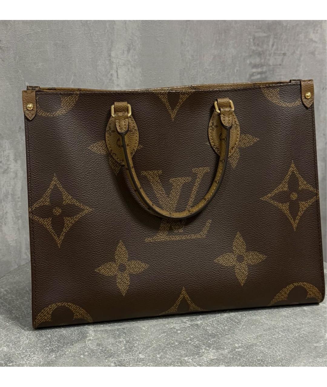 LOUIS VUITTON Коричневая сумка тоут, фото 3