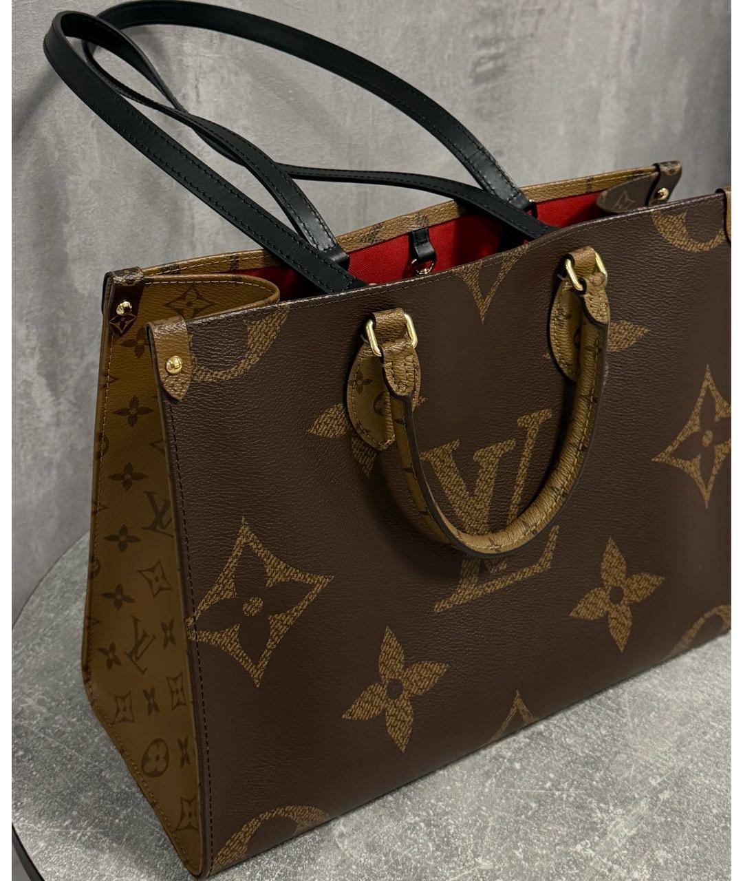 LOUIS VUITTON Коричневая сумка тоут, фото 5