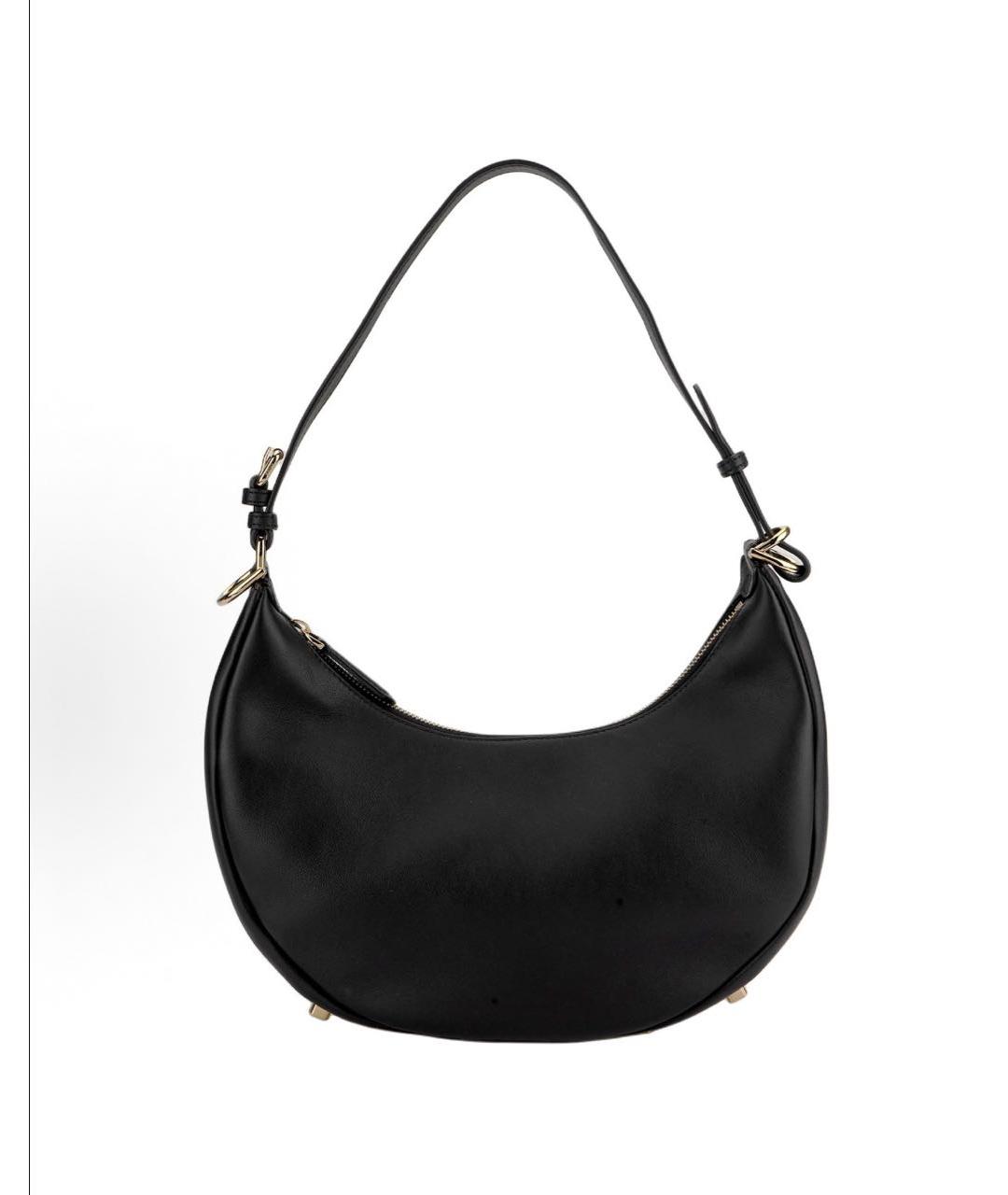 FENDI Черная кожаная сумка с короткими ручками, фото 1