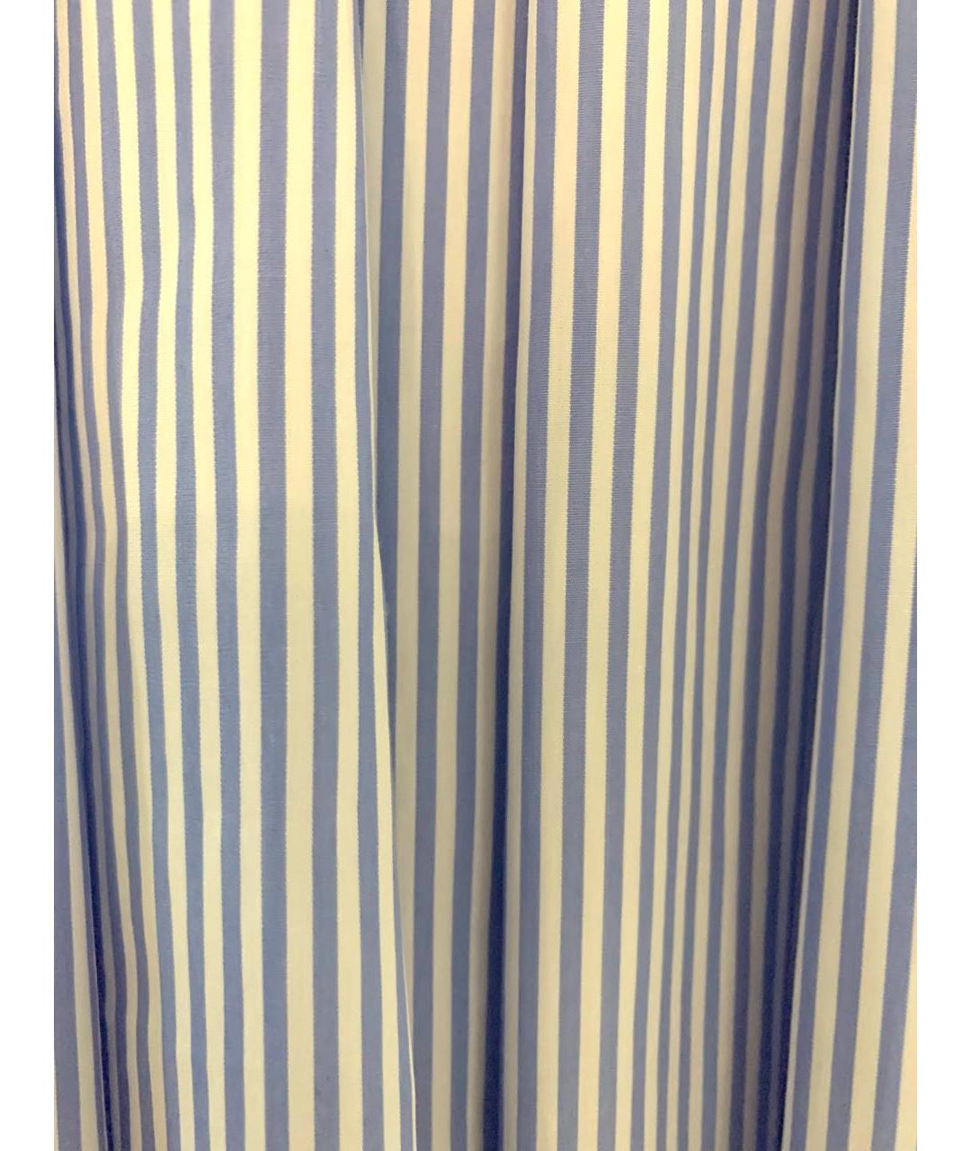 MIU MIU Голубая хлопковая юбка миди, фото 4