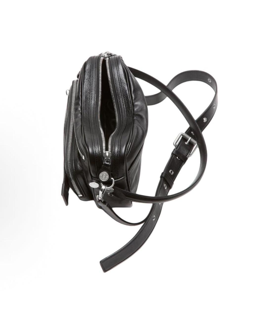 ACNE STUDIOS Черная кожаная сумка через плечо, фото 2