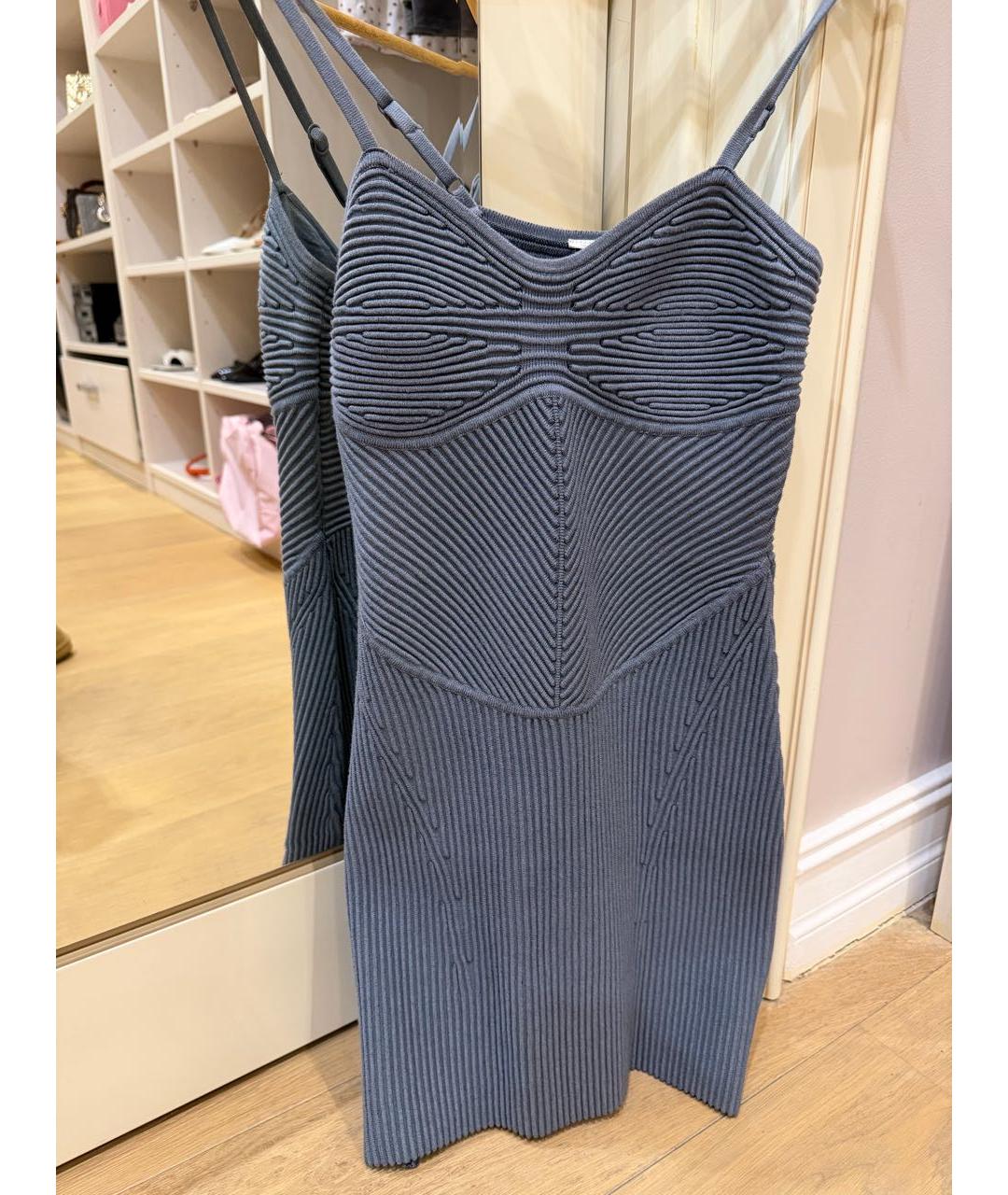 ALO YOGA Серое полиамидовое повседневное платье, фото 5