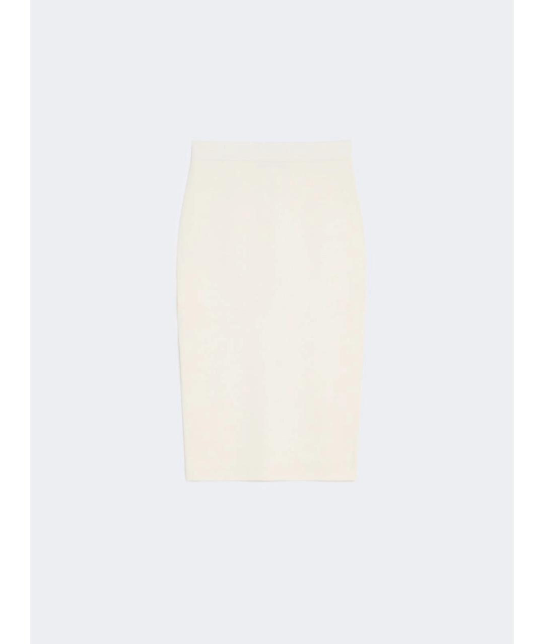 MAX MARA STUDIO Бежевая вискозная юбка миди, фото 4