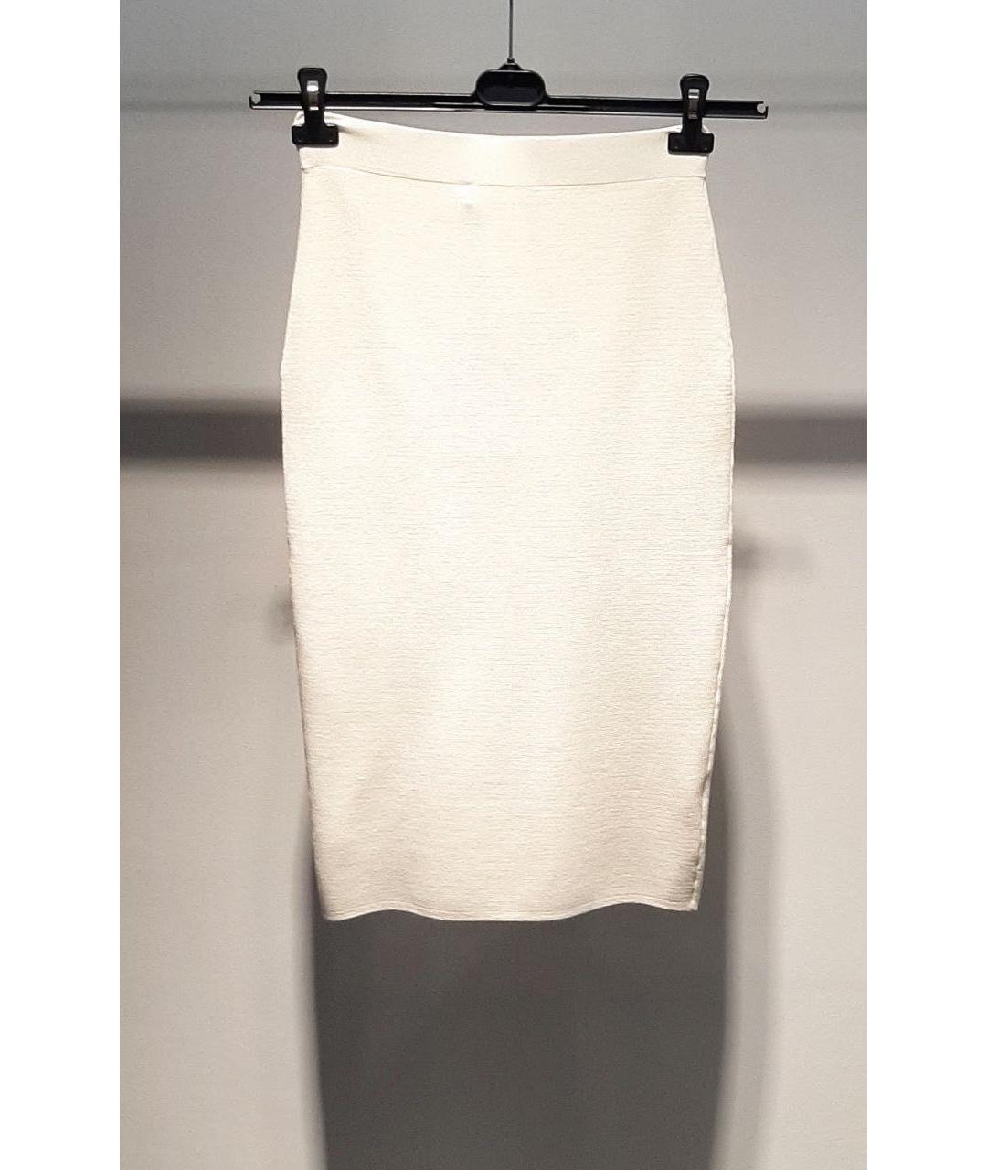 MAX MARA STUDIO Бежевая вискозная юбка миди, фото 3