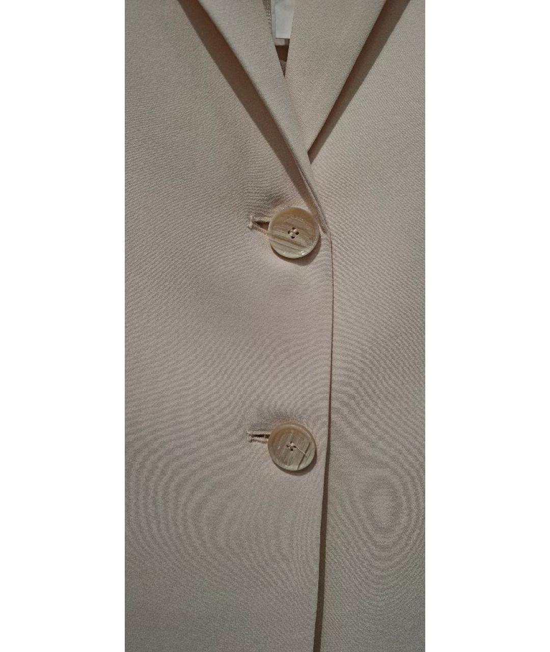 LIVIANA CONTI Бежевый вискозный жакет/пиджак, фото 4