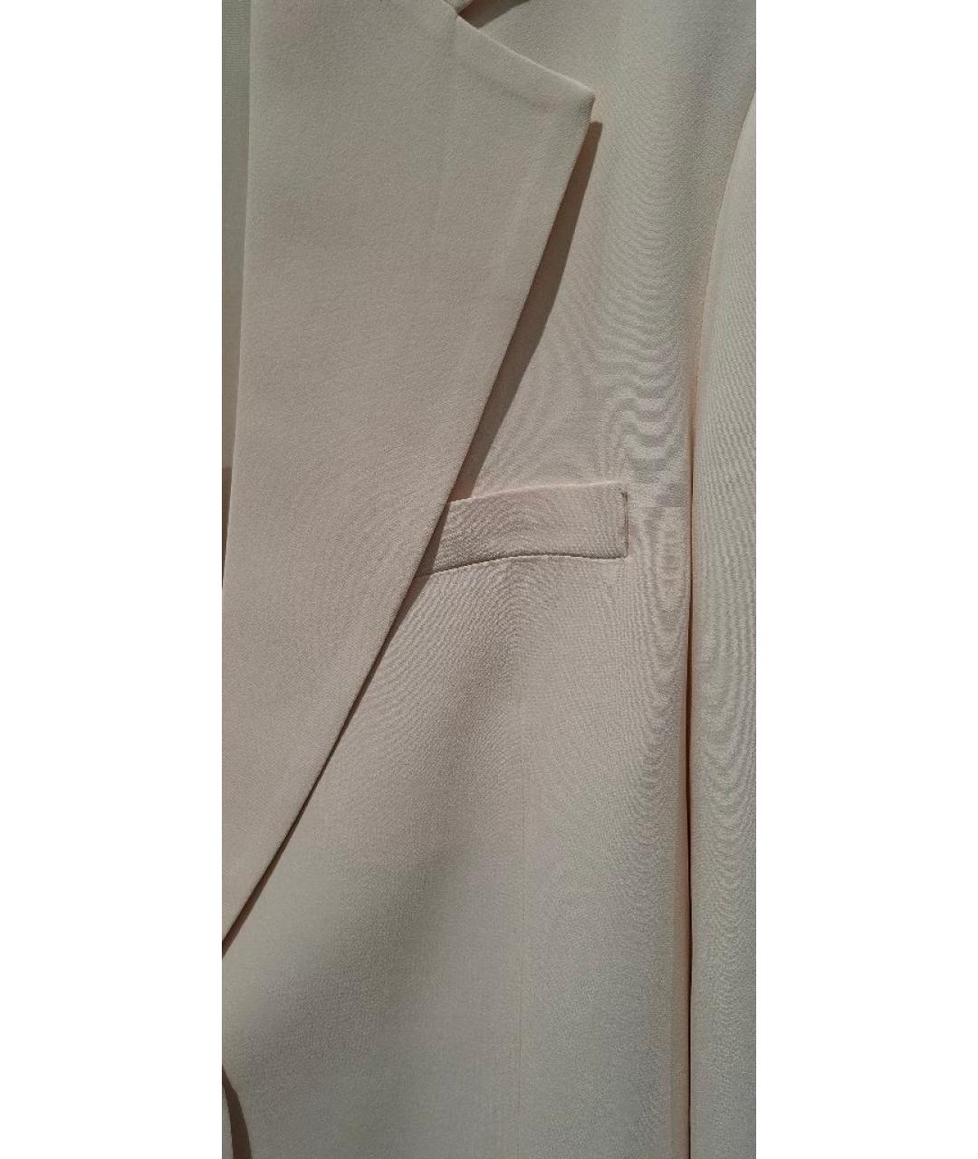LIVIANA CONTI Бежевый вискозный жакет/пиджак, фото 7