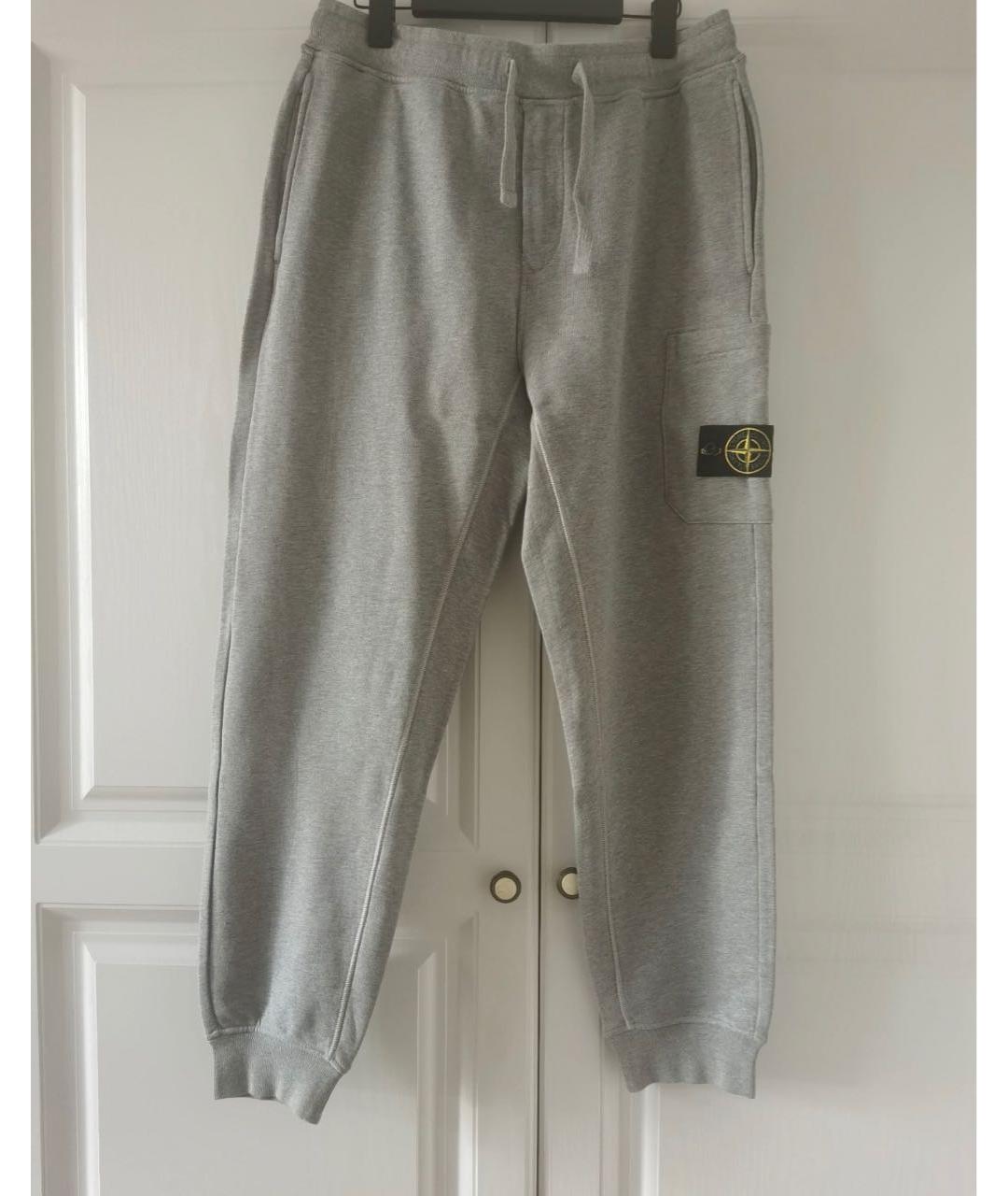 STONE ISLAND Серые повседневные брюки, фото 2