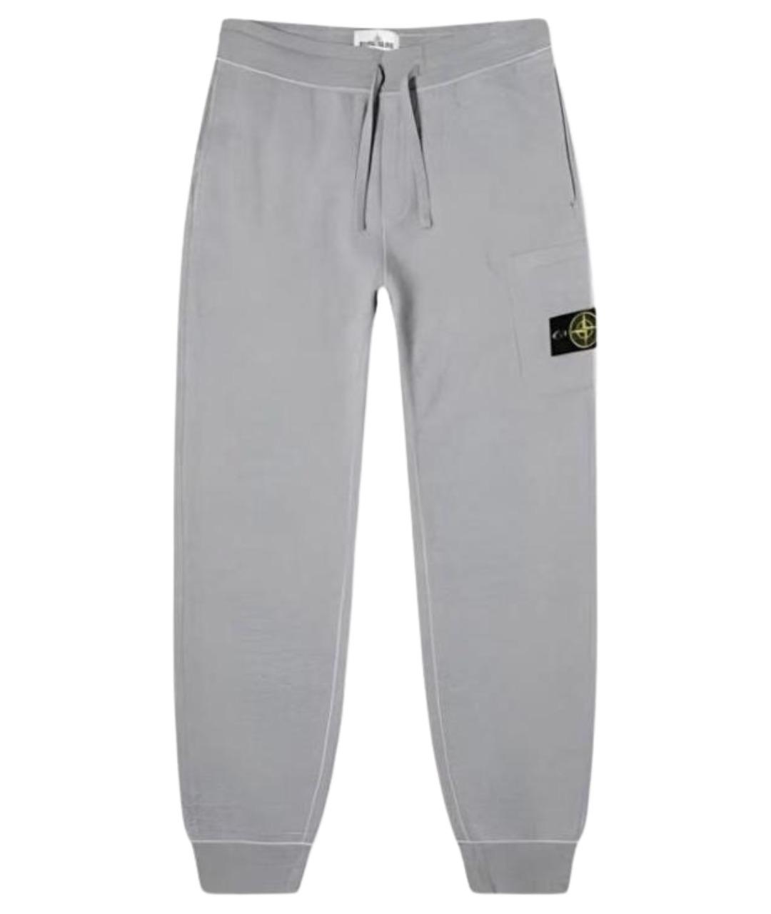 STONE ISLAND Серые повседневные брюки, фото 1