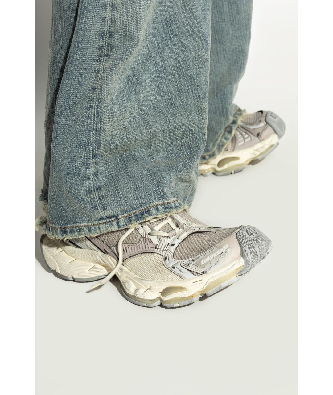 BALENCIAGA Серые текстильные кроссовки, фото 4