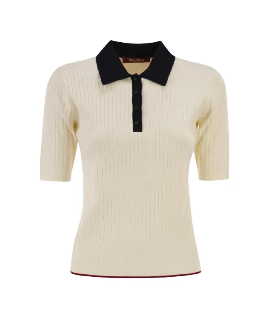 MAX MARA STUDIO Бежевая футболка, фото 1
