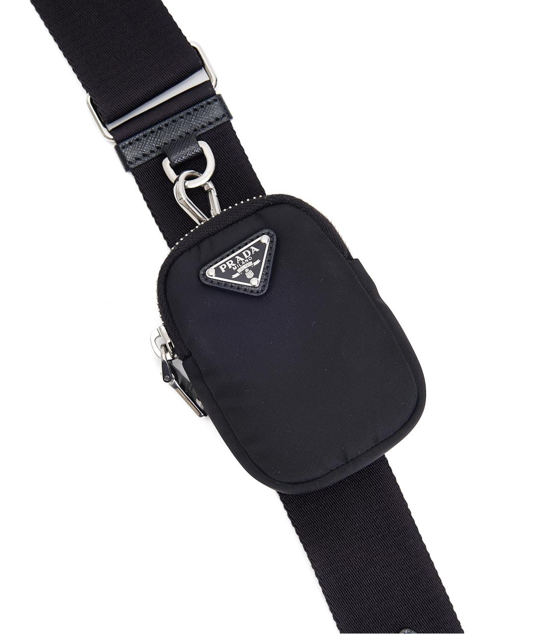 PRADA Черная тканевая сумка через плечо, фото 4