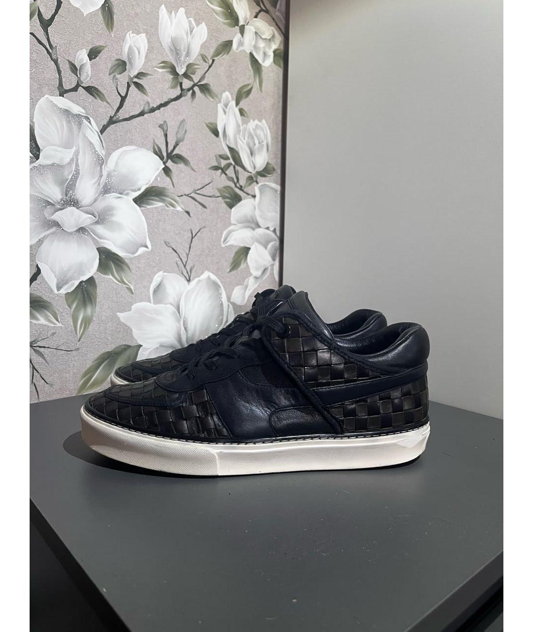 LOUIS VUITTON Черные низкие кроссовки / кеды, фото 4