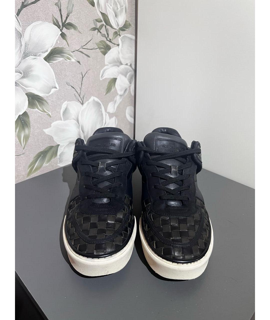 LOUIS VUITTON Черные низкие кроссовки / кеды, фото 2