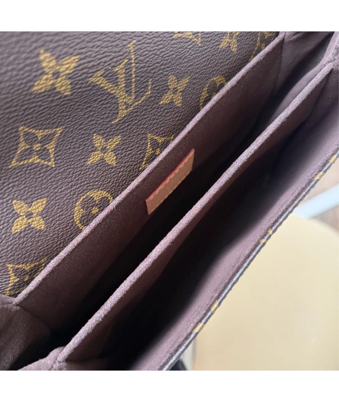 LOUIS VUITTON Коричневая сумка через плечо, фото 4