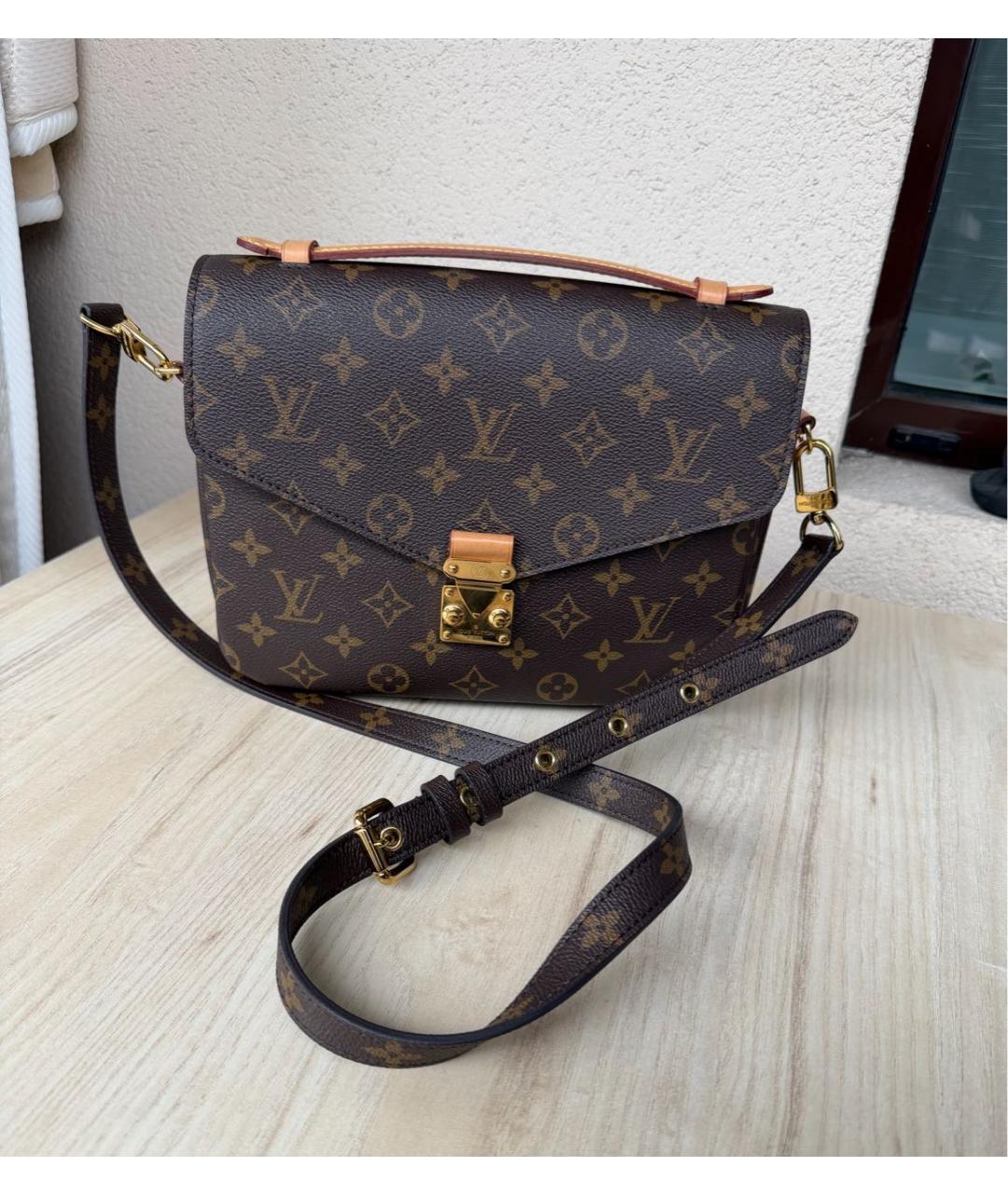 LOUIS VUITTON Коричневая сумка через плечо, фото 7