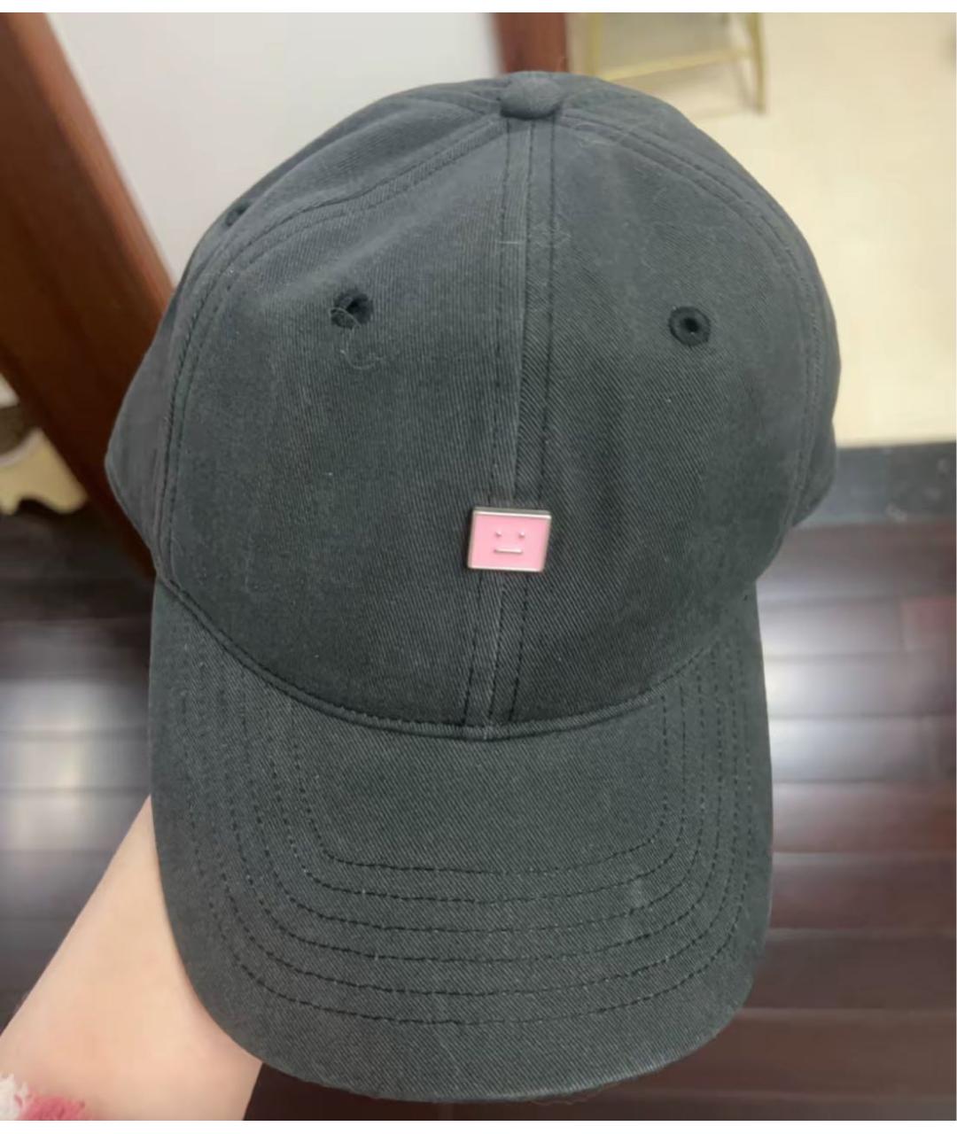 ACNE STUDIOS Серая хлопковая кепка, фото 4