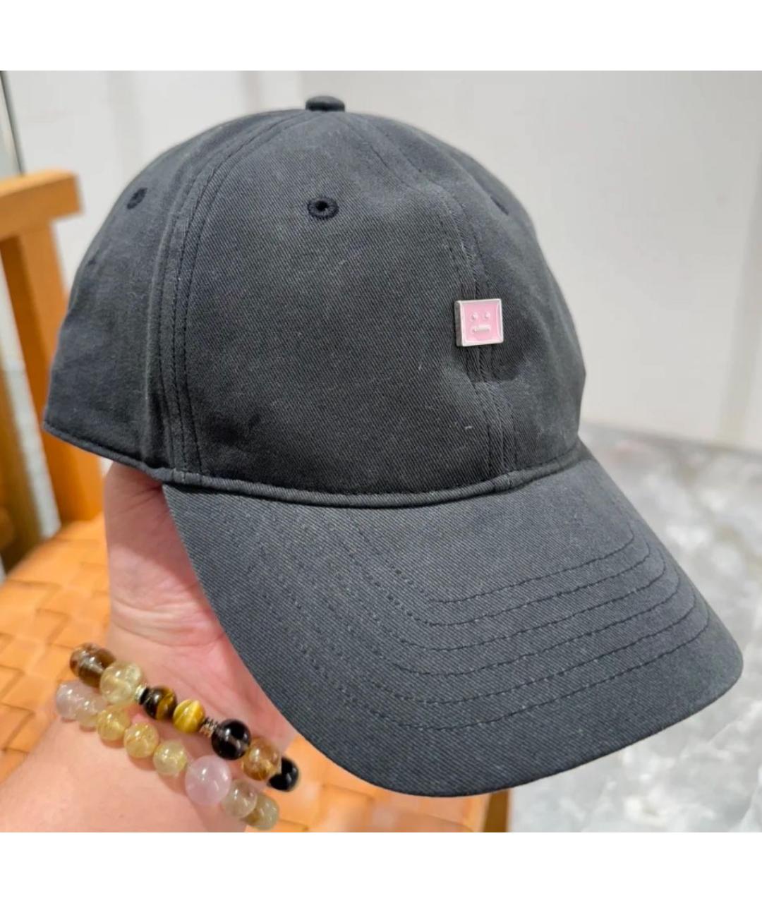 ACNE STUDIOS Серая хлопковая кепка, фото 3