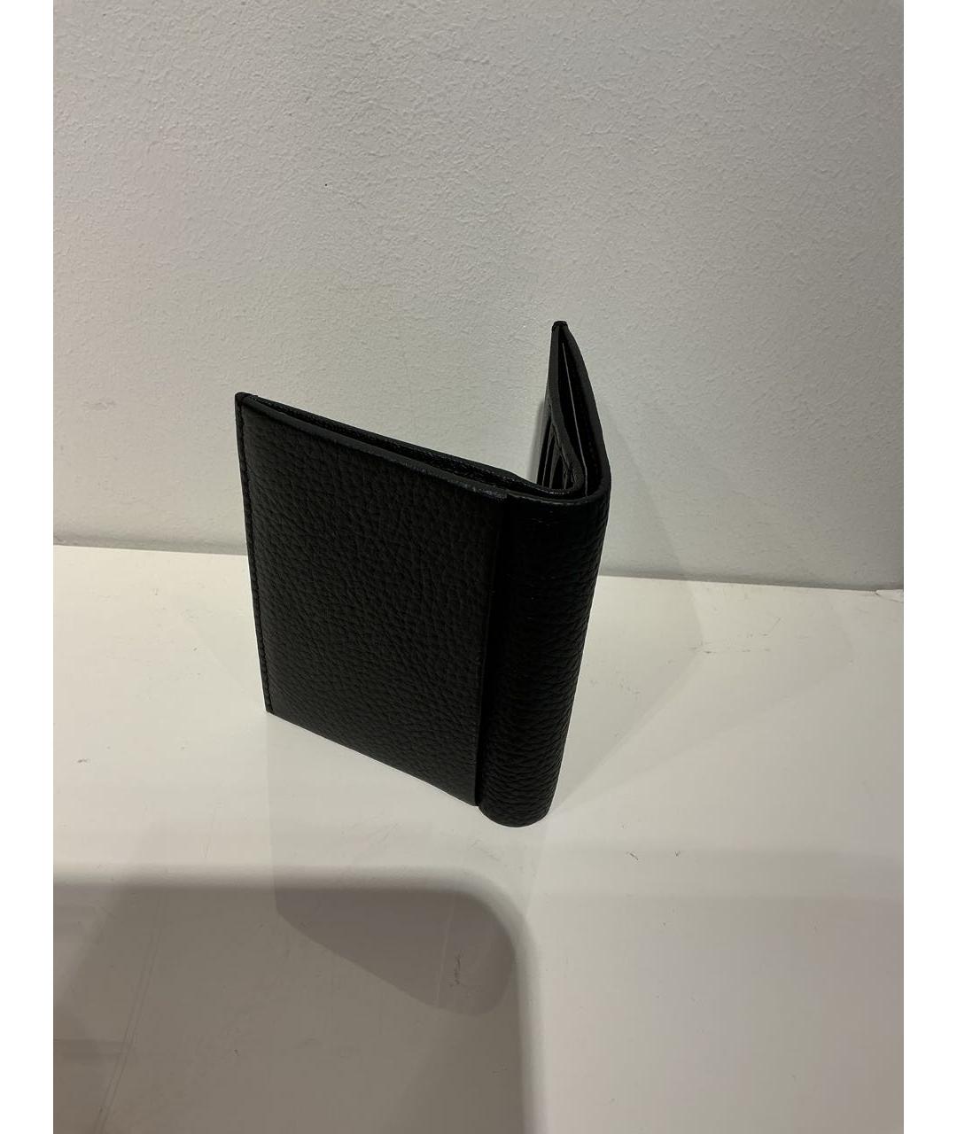HUGO BOSS Черный кожаный кошелек, фото 3