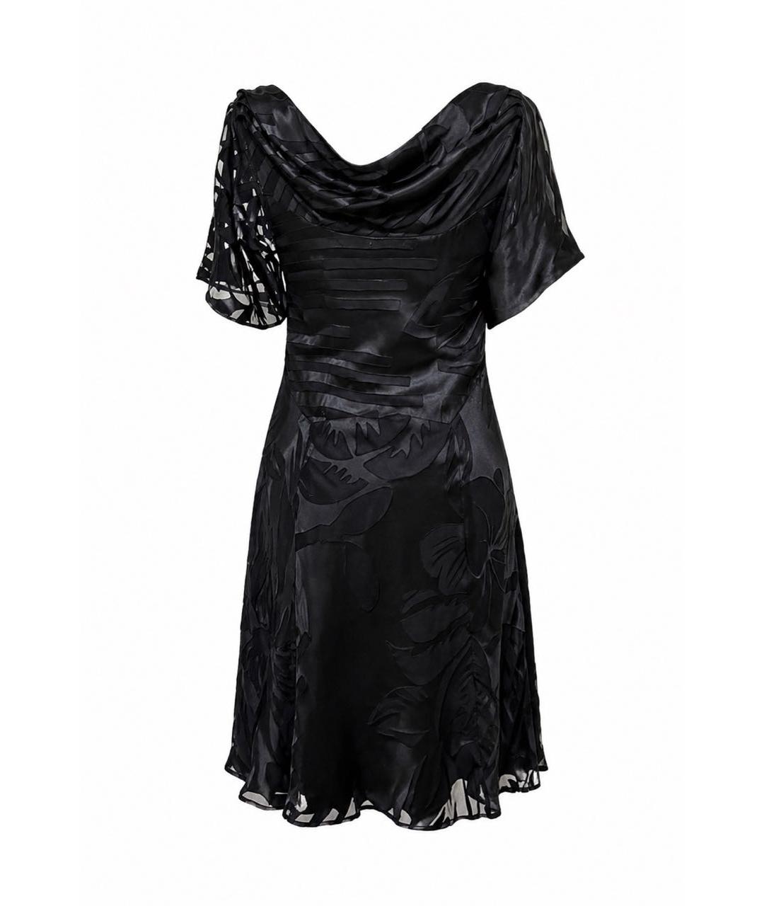 JOHN GALLIANO Черное шелковое коктейльное платье, фото 2