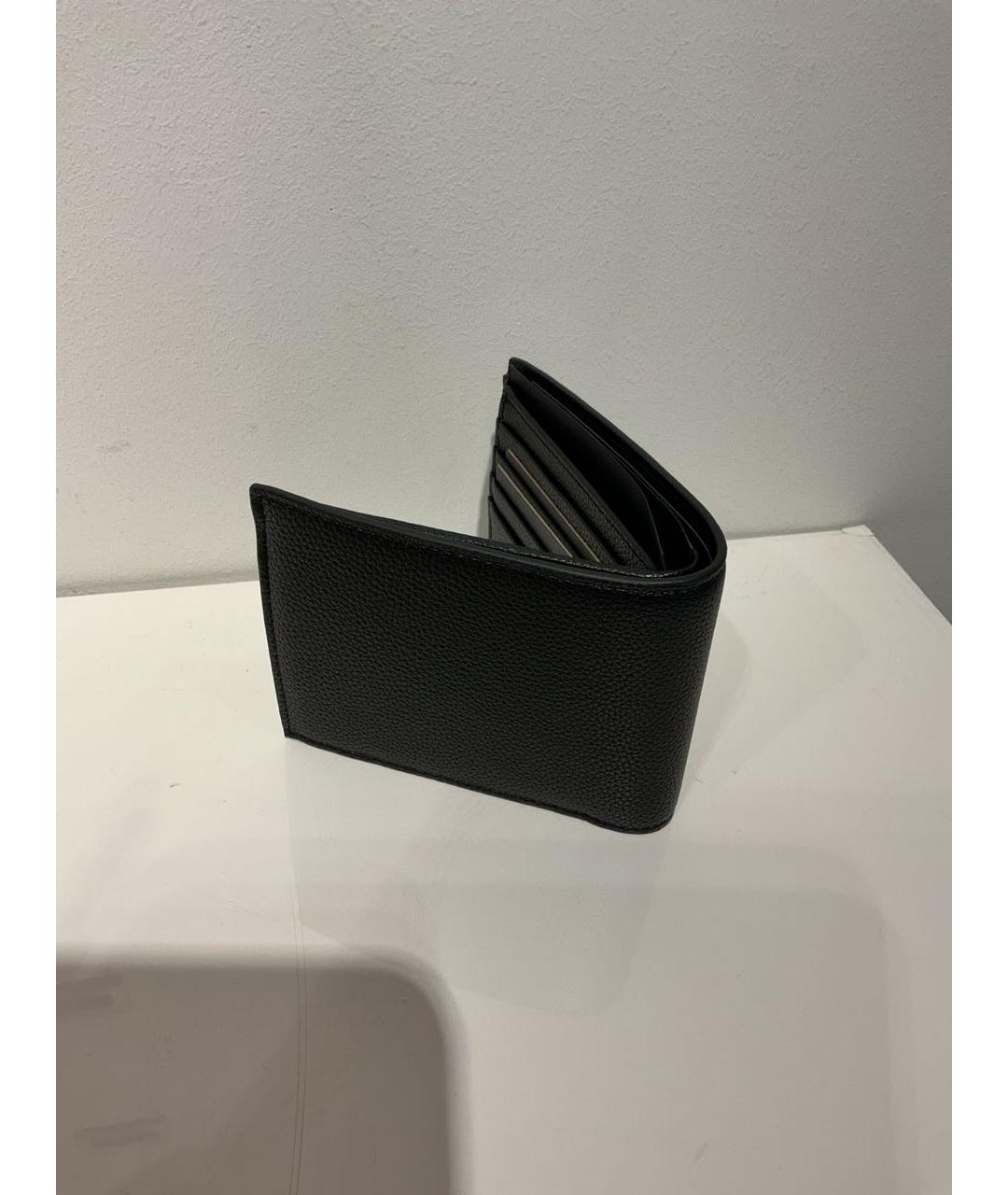 HUGO BOSS Черный кожаный кошелек, фото 3