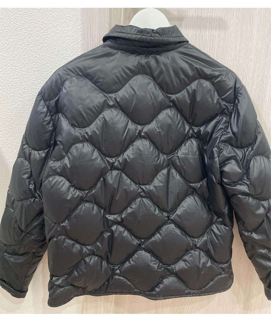 MONCLER Черный полиамидовый пуховик, фото 2