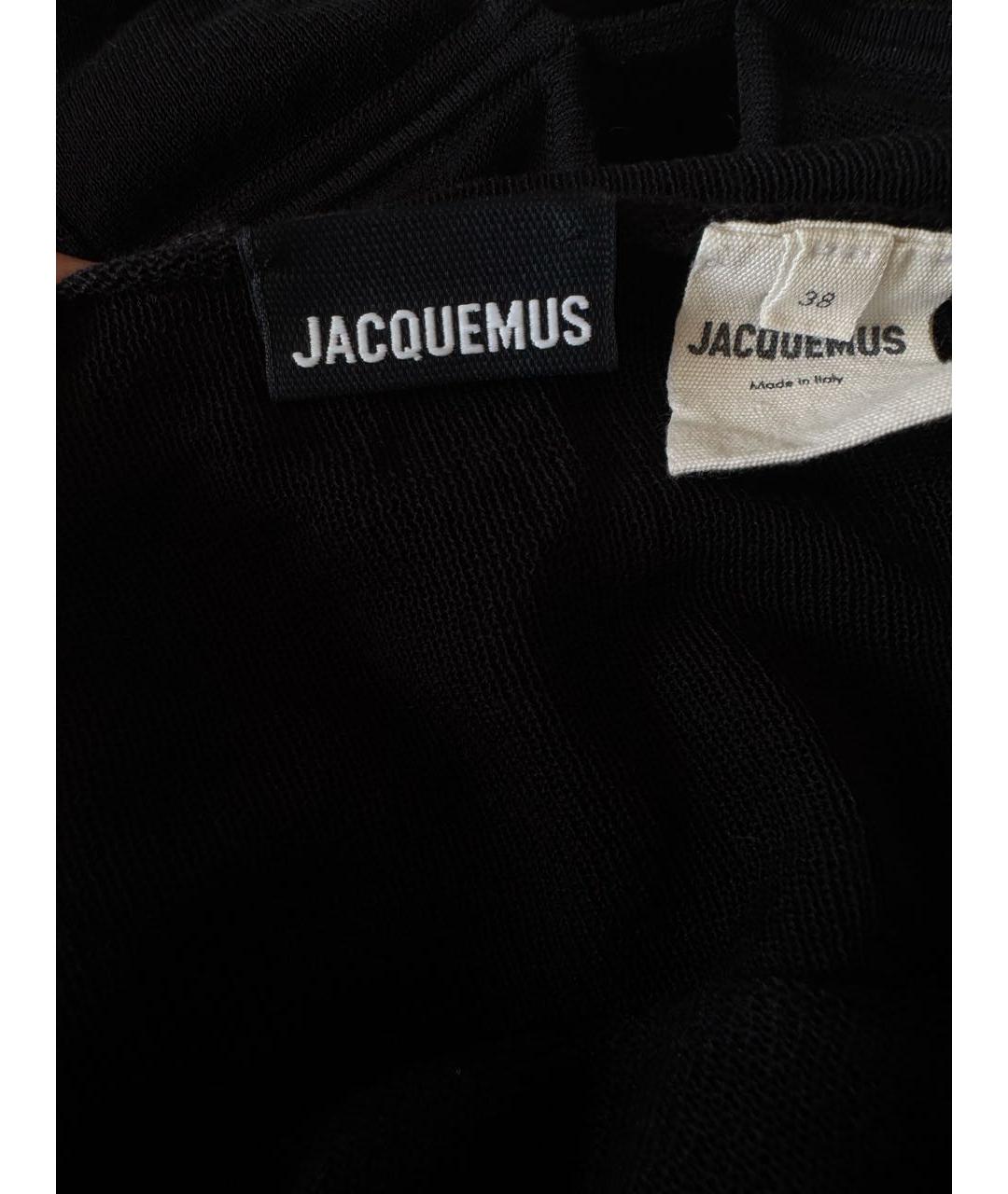 JACQUEMUS Черное повседневное платье, фото 3