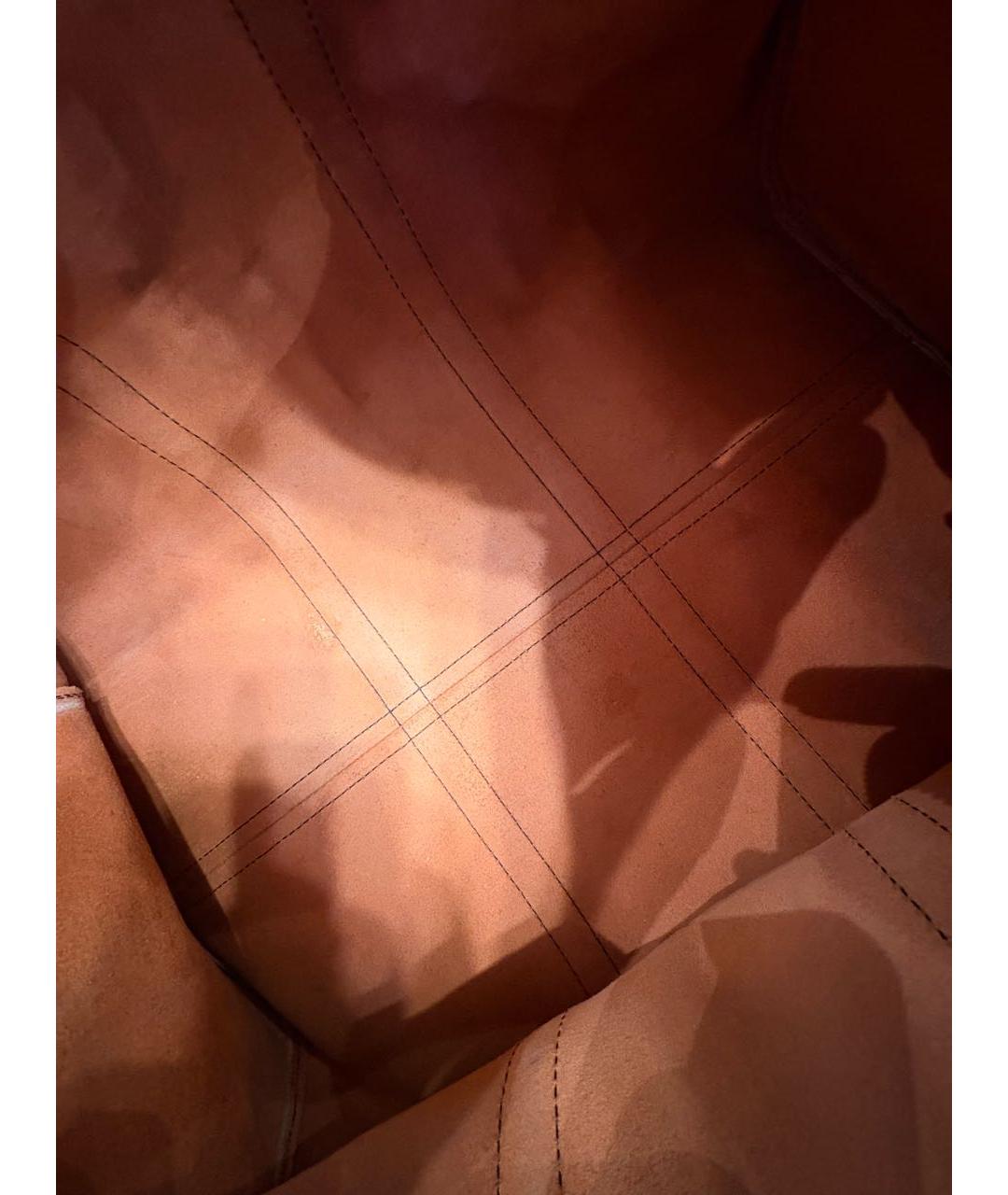 LOUIS VUITTON Красная кожаная дорожная/спортивная сумка, фото 4