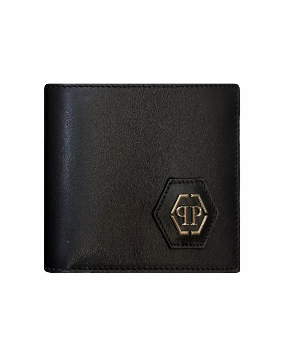 PHILIPP PLEIN Черный кожаный кошелек, фото 5