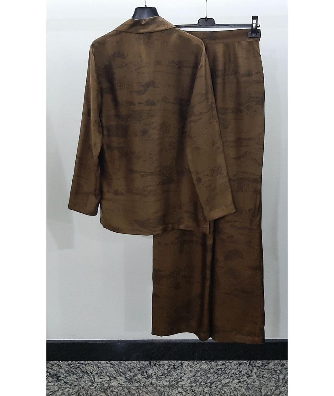 MAX MARA STUDIO Коричневый костюм с брюками, фото 3