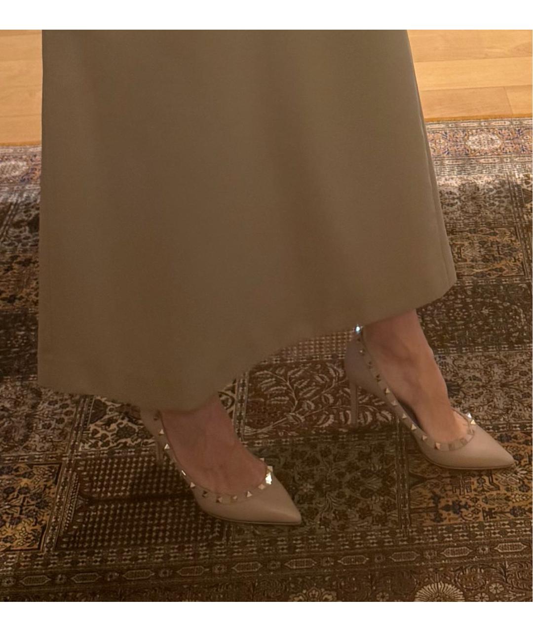 VALENTINO Бежевые кожаные туфли, фото 6