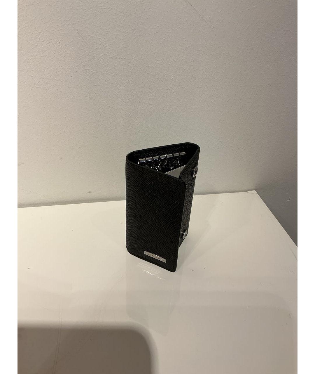 HUGO BOSS Черная ключница, фото 2